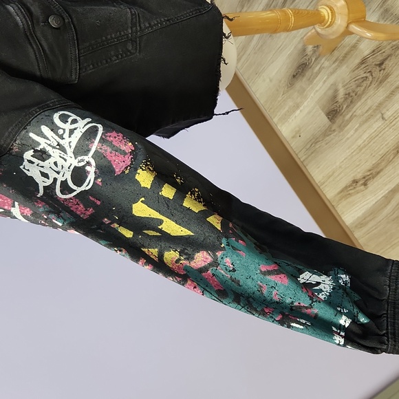 LOVE & LEGEND black denim jacket - Picture 5 of 12